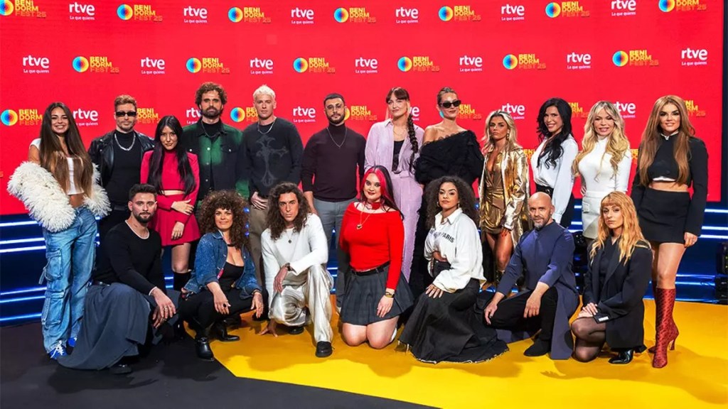 Los participantes en el Benidorm Fest 2025.