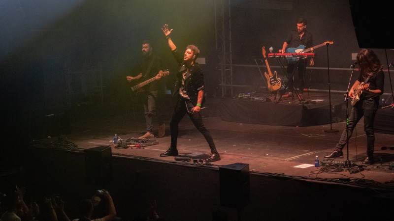 Shinova en un concierto.