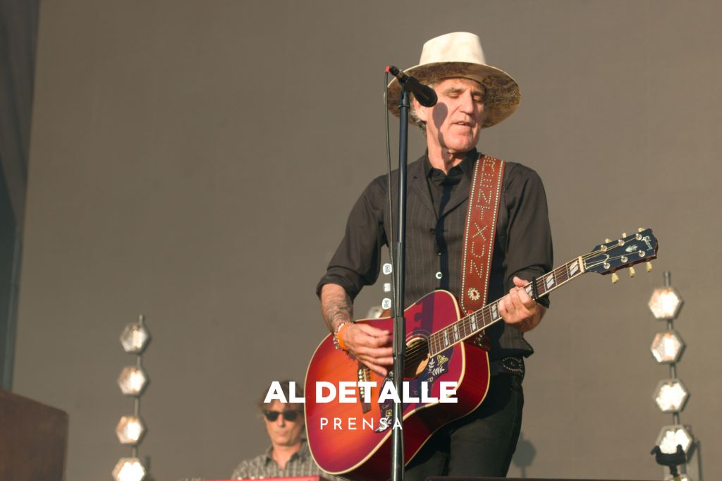 Mikel Erentxun, líder de Duncan Dhu, en el festival PortAmérica