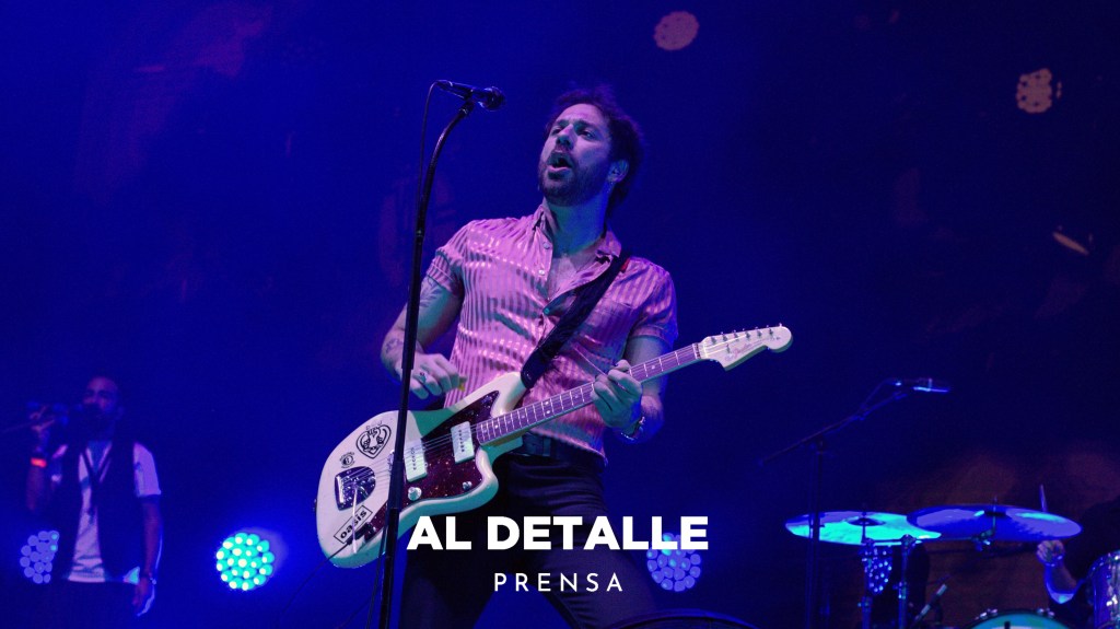 Rafa Val, vocalista y guitarrista de Viva Suecia, en el festival PortAmérica.