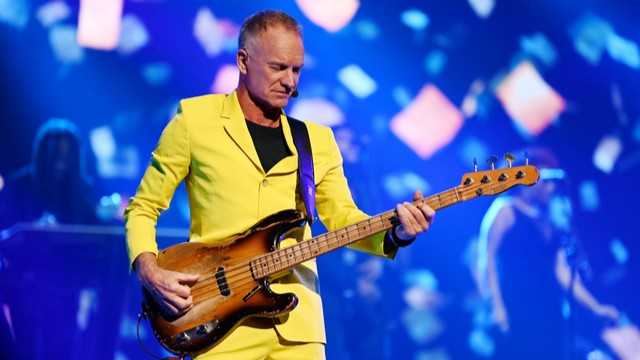 El cantante Sting en un concierto.