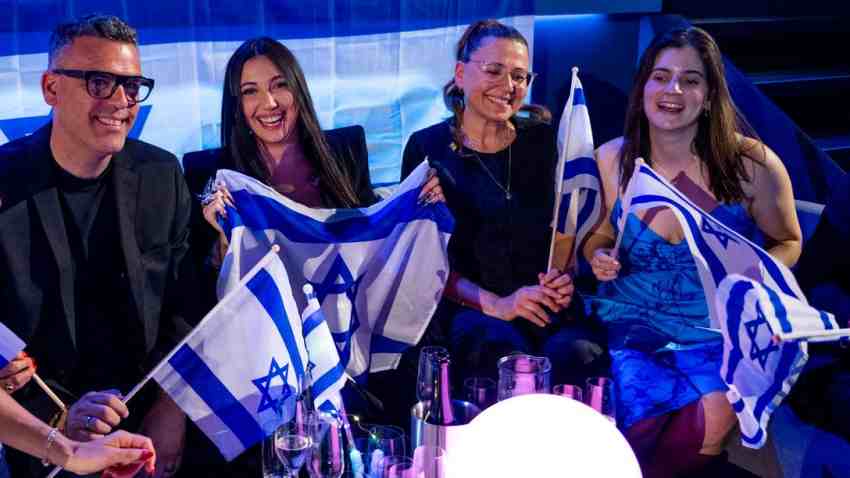 El equipo de Israel en la edición pasada de festival de Eurovisión.