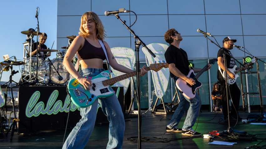 Lydia Carré en un concierto de La La Love You.