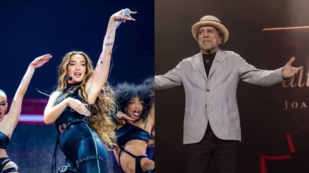 Lola Índigo y Joaquín Sabina en concierto