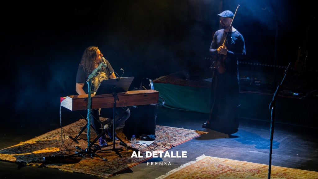 Andrés Suárez al piano con Marino Saiz al violín.