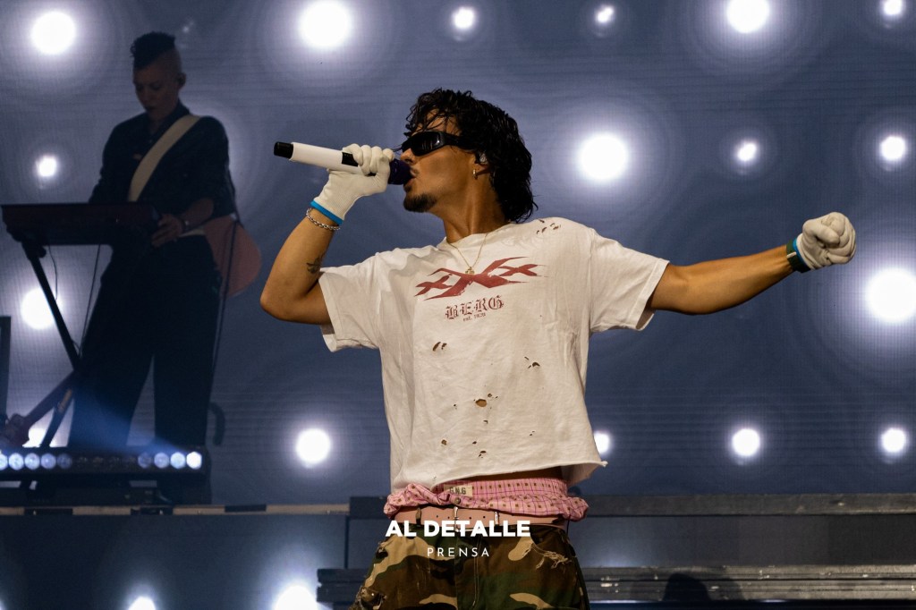 Abraham Mateo durante su concierto en Vigo.