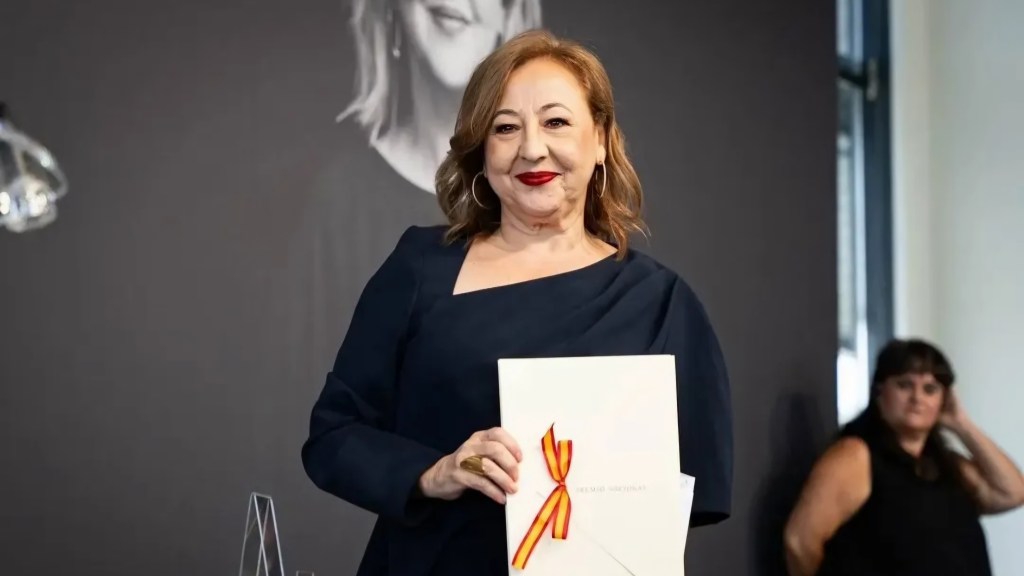 Carmen Machi con el Premio Nacional de Cinematografía 2026