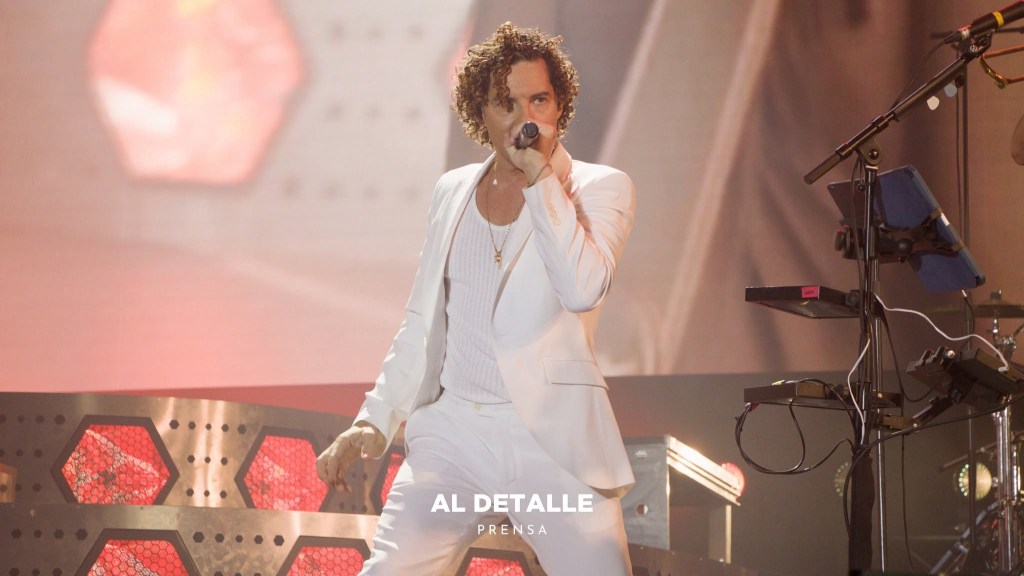 David Bisbal en un concierto este verano en España.